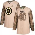 Wholesale Cheap Adidas Bruins #40 Tuukka Rask Camo Authentic 2017 Veterans Day Stitched NHL Jersey