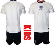 Wholesale Cheap 2021 European Cup England home Youth white soccer jerseys