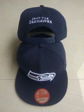 Wholesale Cheap Seahawks Team Logo Navy Adjustable Hat LT