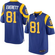 Wholesale Cheap Nike Rams #81 Gerald Everett Royal Blue Alternate Youth Stitched NFL Elite Jersey