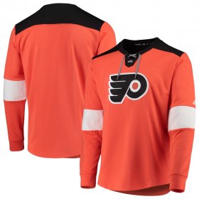 Wholesale Cheap Philadelphia Flyers adidas Platinum Long Sleeve Jersey T-Shirt Orange