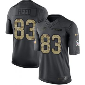 Wholesale Cheap Nike Bills #83 Andre Reed Black Men\'s Stitched NFL Limited 2016 Salute To Service Jersey