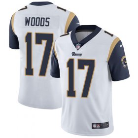 Wholesale Cheap Nike Rams #17 Robert Woods White Men\'s Stitched NFL Vapor Untouchable Limited Jersey