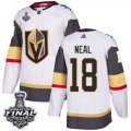 Wholesale Cheap Adidas Golden Knights #18 James Neal White Road Authentic 2018 Stanley Cup Final Stitched Youth NHL Jersey