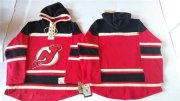 Wholesale Cheap Devils Blank Red Sawyer Hooded Sweatshirt Stitched NHL Jersey