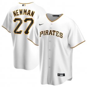Wholesale Cheap Men\'s Pittsburgh Pirates #27 Kevin Newman White Cool Base Stitched Jersey