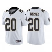 Wholesale Cheap Men's New Orleans Saints #20 Pete Werner White Vapor Limited Stitched Jersey