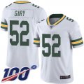 Wholesale Cheap Nike Packers #52 Rashan Gary White Men's Stitched NFL 100th Season Vapor Limited Jersey