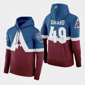 Wholesale Cheap Adidas Colorado Avalanche #49 Samuel Girard Men\'s Burgundy 2020 Stadium Series Hoodie