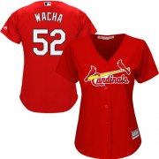 Wholesale Cheap Cardinals #52 Michael Wacha Red Alternate Women's Stitched MLB Jersey