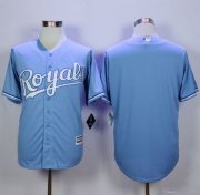 Wholesale Cheap Royals Blank Light Blue Alternate 1 New Cool Base Stitched MLB Jersey