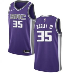 Wholesale Cheap Nike Sacramento Kings #35 Marvin Bagley III Purple NBA Swingman Icon Edition Jersey