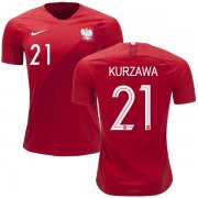 Wholesale Cheap Poland #21 Kurzawa Away Soccer Country Jersey