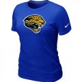 Wholesale Cheap Women's Nike Jacksonville Jaguars Logo NFL T-Shirt Blue