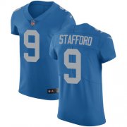 Wholesale Cheap Nike Lions #9 Matthew Stafford Blue Alternate Men's Stitched NFL Vapor Untouchable Elite Jersey
