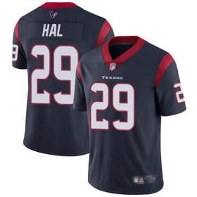Wholesale Cheap Nike Texans #29 Andre Hal Navy Blue Team Color Youth Stitched NFL Vapor Untouchable Limited Jersey