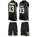 Wholesale Cheap Nike Saints #13 Michael Thomas Black Team Color Men's Stitched NFL Limited Tank Top Suit Jersey