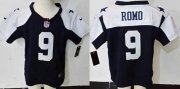 Wholesale Cheap Toddler Nike Cowboys #9 Tony Romo Navy Blue Thanksgiving Stitched NFL Elite Jersey
