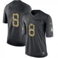 Wholesale Cheap Nike Raiders #8 Marcus Mariota Black Men's Stitched NFL Limited 2016 Salute to Service Jersey