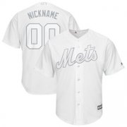 Wholesale Cheap New York Mets Majestic 2019 Players' Weekend Cool Base Roster Custom Jersey White