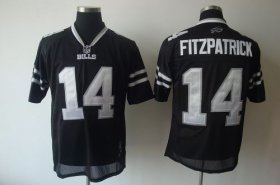 Wholesale Cheap Bills #14 Ryan Fitzpatrick Black Shadow Stitched NFL Jersey