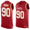 Wholesale Cheap Nike Chiefs #90 Emmanuel Ogbah Red Team Color Men's Stitched NFL Limited Tank Top Jersey
