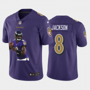 Cheap Baltimore Ravens #8 Lamar Jackson Nike Team Hero 2 Vapor Limited NFL Jersey Purple