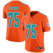 Wholesale Cheap Nike Dolphins #75 Ereck Flowers Orange Men's Stitched NFL Limited Inverted Legend Jersey