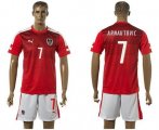 Wholesale Cheap Austria #7 Arnautovic Red Home Soccer Country Jersey