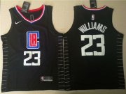 Wholesale Cheap Clippers 23 Lou Williams Black Nike Swingman Jersey