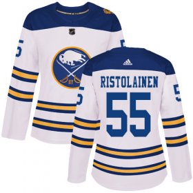 Wholesale Cheap Adidas Sabres #55 Rasmus Ristolainen White Authentic 2018 Winter Classic Women\'s Stitched NHL Jersey