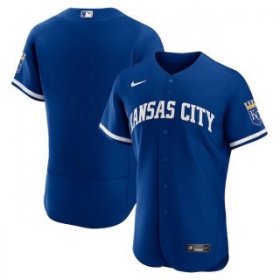 Wholesale Cheap Men\'s Kansas City Royals Blank Blue Flex Base Stitched Jersey