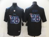 Wholesale Cheap Men's Tennessee Titans #22 Derrick Henry Black 2020 Shadow Logo Vapor Untouchable Stitched NFL Nike Limited Jersey
