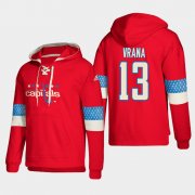 Wholesale Cheap Washington Capitals #13 Jakub Vrana Red adidas Lace-Up Pullover Hoodie