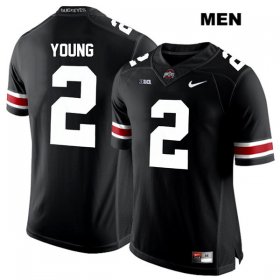 Wholesale Cheap Mens Ohio State Buckeyes Authentic Nike White Font #2 Chase Young Stitched Black College Football Jersey