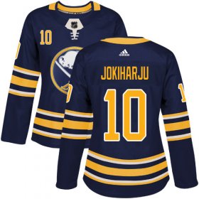 Wholesale Cheap Adidas Sabres #10 Henri Jokiharju Navy Blue Home Authentic Women\'s Stitched NHL Jersey
