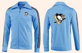 Wholesale Cheap NHL Pittsburgh Penguins Zip Jackets Light Blue