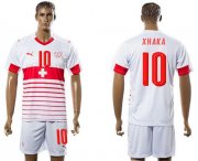 Wholesale Cheap Switzerland #10 Xhaka Away Soccer Country Jersey
