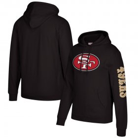 Wholesale Cheap San Francisco 49ers Mitchell & Ness Classic Team Pullover Hoodie Black