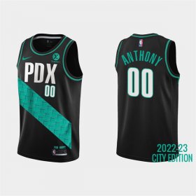 Wholesale Cheap Men\'s Portland Trail Blazers Active Player Custom 2022-23 Black City Edition Stitched Basketball Jersey
