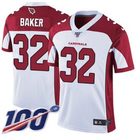 Wholesale Cheap Nike Cardinals #32 Budda Baker White Men\'s Stitched NFL 100th Season Vapor Limited Jersey