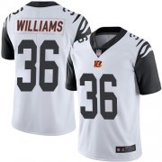 Wholesale Cheap Nike Bengals #36 Shawn Williams White Men's Stitched NFL Limited Rush Jersey