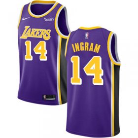 Wholesale Cheap Nike Los Angeles Lakers #14 Brandon Ingram Purple NBA Swingman Statement Edition Jersey