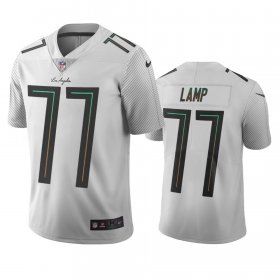 Wholesale Cheap Los Angeles Chargers #77 Forrest Lamp White Vapor Limited City Edition NFL Jersey
