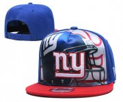 Wholesale Cheap New York Giants Team Logo Royal Red Adjustable Leather Hat TX