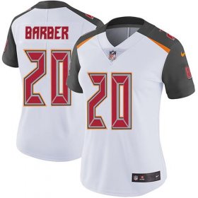 Wholesale Cheap Nike Buccaneers #20 Ronde Barber White Women\'s Stitched NFL Vapor Untouchable Limited Jersey