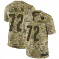 Wholesale Cheap Nike Bears #72 Charles Leno Jr Camo Men's Stitched NFL Limited 2018 Salute To Service Jersey