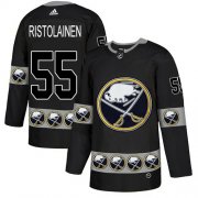 Wholesale Cheap Adidas Sabres #55 Rasmus Ristolainen Black Authentic Team Logo Fashion Stitched NHL Jersey