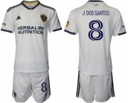 Wholesale Cheap Men 2022-2023 Club Los Angeles Galaxy home white 8 Adidas Soccer Jersey