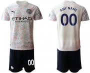 Wholesale Cheap Men 2020-2021 club Manchester City away customized white Soccer Jerseys